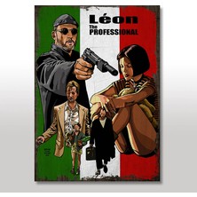 Cakasepetim Ahşap Tablo Leon the professionel Şekilli