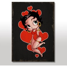 Cakasepetim Ahşap Tablo Betty Boop
