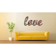 Kişiye,Sevgiliye  Özel ' love ' Kolaj fotoğraflı  Gerçek Yazı