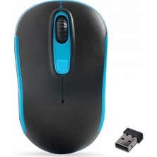 Everest Sm-804 Usb Siyah/Mavi 800/1200/1600Dpi Kablosuz Mouse