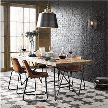 Evka Ahşap Aylanda Yemek Masası