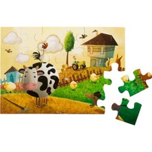 24 Parça Yer Puzzle: Çiftlikte