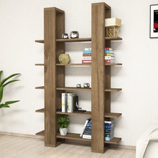Puzzle Desıgn Dobra Ceviz Kitaplık