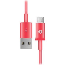 S-Link Smg-140 1.3A Micro Usb Pembe Data + Şarj Kablosu