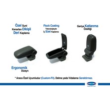 OMSA Ford Focus 3 Siyah Kol Dayama - Kolçak USB li Araçlar 2011-2014