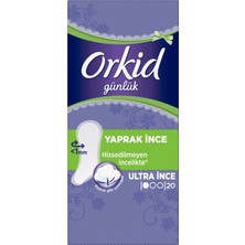 Orkid Yaprak Günlük Ped Normal Tekli Paket 20 Ped