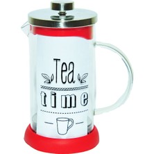 Yitian French Press Bitki Çayı Demliği Kırmızı 600 ml