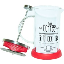 Yitian French Press Bitki Çayı Demliği Kırmızı 600 ml