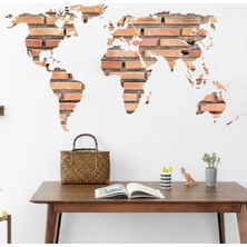 Crystal Kids Dünya Haritası Atlas PVC Sticker