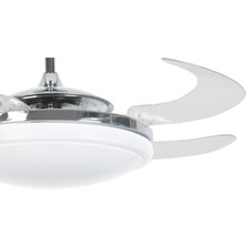Hunter  PasificFanaway Evo 2 Endure Krom - 121 Cm. Aydınlatmalı Kanatları Gizlenen Tavan Vantilatörü