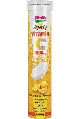 Apexis Efervesan Vitamin C 20 Tablet - 1000 mg