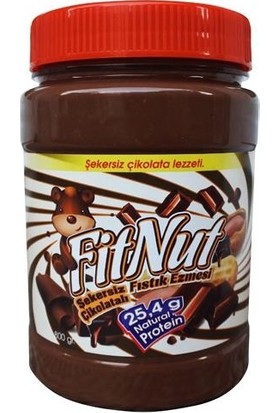 FitNut Şekersiz Çikolatalı Fıstık Ezmesi (800 gr)