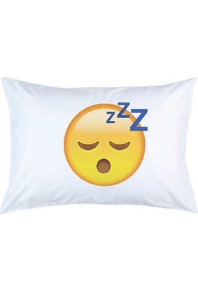 Hediye Mucidi Uyuyan Emoji Yastık Kılıfı