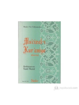 Mu'cizat-I Kur'aniye Risalesi (Cep Boy)