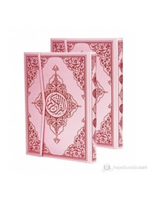 Kur'an-ı Kerim Bilgisayar Hatlı - Pembe Cilt (Rahle Boy, Kod:P17) (Türkçe Fihristli)