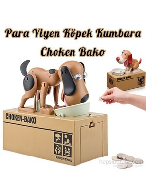 Para Yiyen Köpek Kumbara Choken Bako