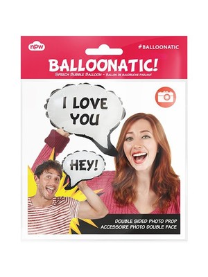 Npw Balloonatıc - Sosyal Ağ Konuşma Balonları - Hey/I Love You