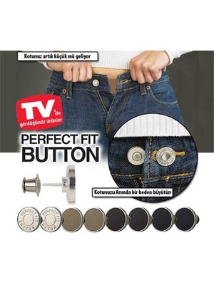 Perfect Fit Button Yedek Kot Pantolon Düğme Seti