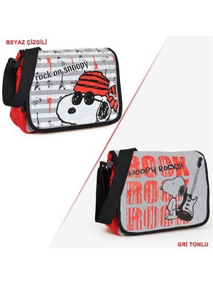 Snoopy Rock On Postacı Çanta 32504 40*30*13 Cm