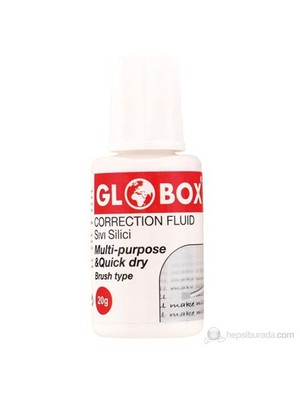 Globox Sıvı Silici Fırça Uç Tekli 20 ml Hızlı Kuruyan Çok Amaçlı Ofis Kırtasiye Ürünü