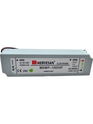 Mervesan  4,2A Led Trafosu (100W) 24V Ip67