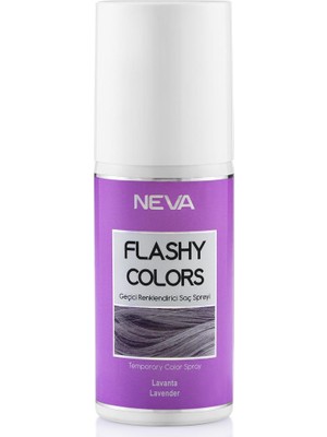 Neva Flashy Colors Geçici Renkli Saç Spreyi 75Ml Lavanta