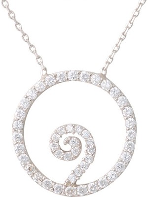 Altınsepeti Spiral Motifli Gümüş Kolye Gk8979