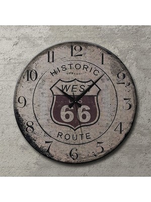 Frank Ray Historic Route Duvar Saati 50 Cm