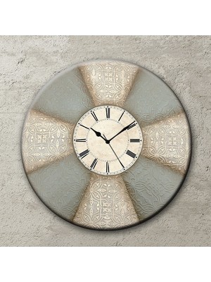 Frank Ray Kabartmalı Duvar Saati 60X60Cm