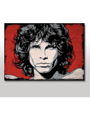 Cakasepetim Ahşap Tablo Jim Morrison
