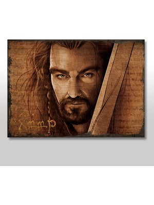 Cakasepetim Ahşap Tablo Yüzüklerin Efendisi Thorin