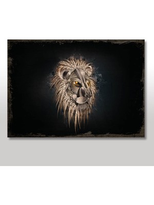 Cakasepetim Ahşap Tablo Mekanik Kıral Aslan