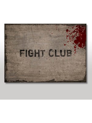 Cakasepetim Ahşap Tablo Fight Club