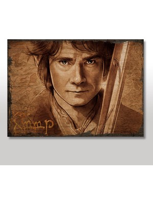 Cakasepetim Ahşap Tablo Bilbo Baggins Yüzüklerin Efendisi