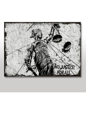 Tablomega Ahşap Tablo Hepimiz İçin Adalet