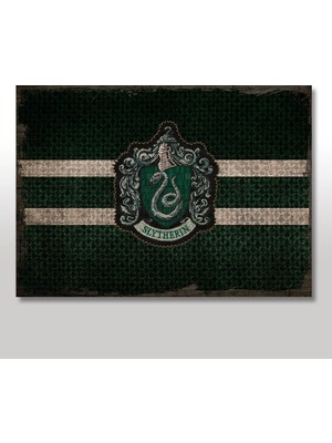 Cakasepetim Ahşap Tablo Harry Potter Slytherin