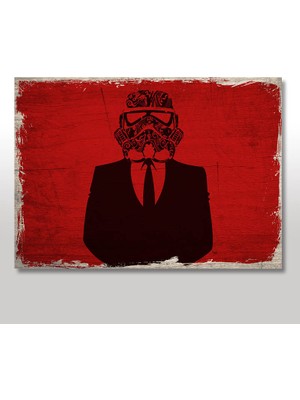 Tablomega Ahşap Tablo  Star Wars Stormtrooper