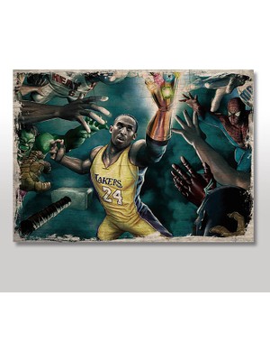 Tablomega Ahşap Tablo Nba Ve Marvel Karakterleri