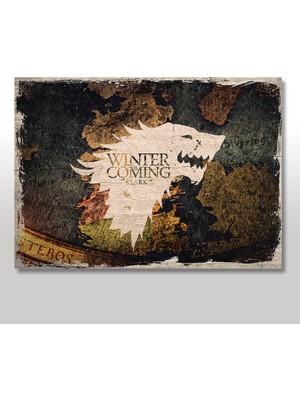 Cakasepetim Ahşap Tablo Game of Thrones Logo