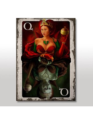 Cakasepetim Ahşap Tablo İskanbil Kartlar Lira Ölüm