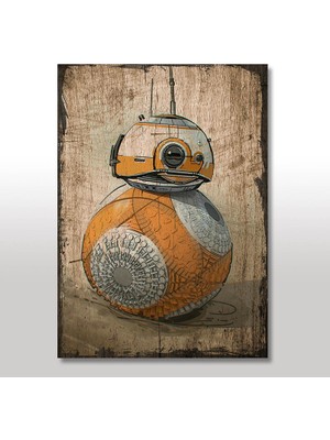 Cakasepetim Ahşap Tablo Star Wars Sphero