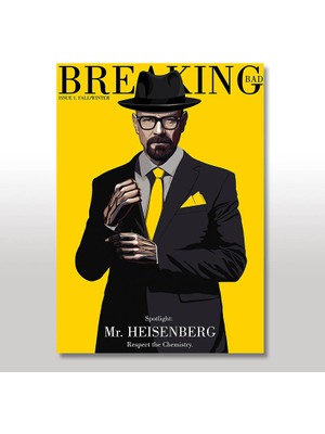 Tablomega Ahşap Tablo  Mr Heisenberg Hreaking Bad Afişi