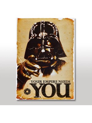 Cakasepetim Ahşap Tablo Star Wars Darth Vader Tarz
