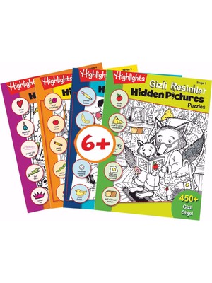 Highlights Hidden Pictures Gizli Resimler 4'lü Set (6 Yaş Ve Üzeri)