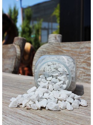 Teraryum Drenaj Malzemesi Çakıl Taşı / Kum  Beyaz