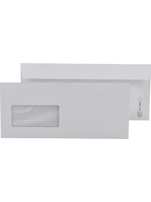 Oyal Diplomat Zarf Pencereli 105 x 240 mm Beyaz 500'lü Paket