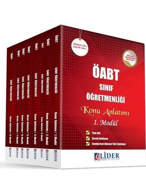 Lider 2018 ÖABT Sınıf Öğretmenliği Konu Anlatım Modüler Set