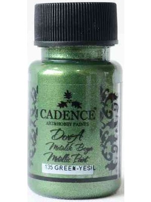 Cadence Yeşil Dora Metalik Boya 50 ml Yüksek Parlaklıkta Sedef Görünüm Sunan Kullanıma Hazır Boya