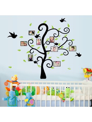 Crystal Kids Fotoğraf Çerçeveli Ağaç Soy Ağacı Şekilli PVC Duvar Sticker