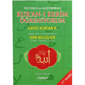 Tecvidli Ve Alıştırmalı Kur’An-I Kerim Öğreniyorum-Halit Önem